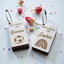 1x1 Lernkarten aus Holz mit Schlüsselring – Lernhilfe für Schulkinder.